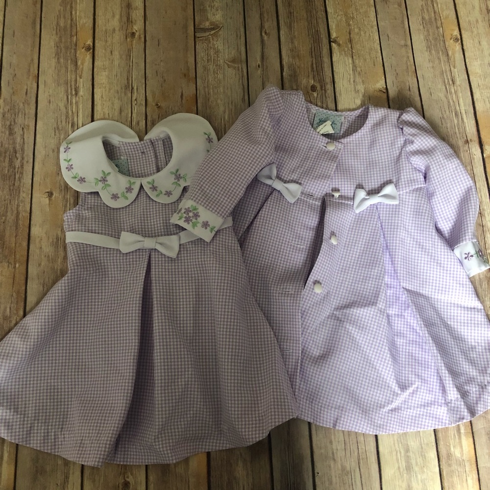Jessica Ann purple plaid dress